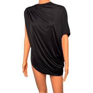 Givenchy SS14 Ruched Draped Tunic Blouse FR 38 Riccardo Tisci Viscose Stretch